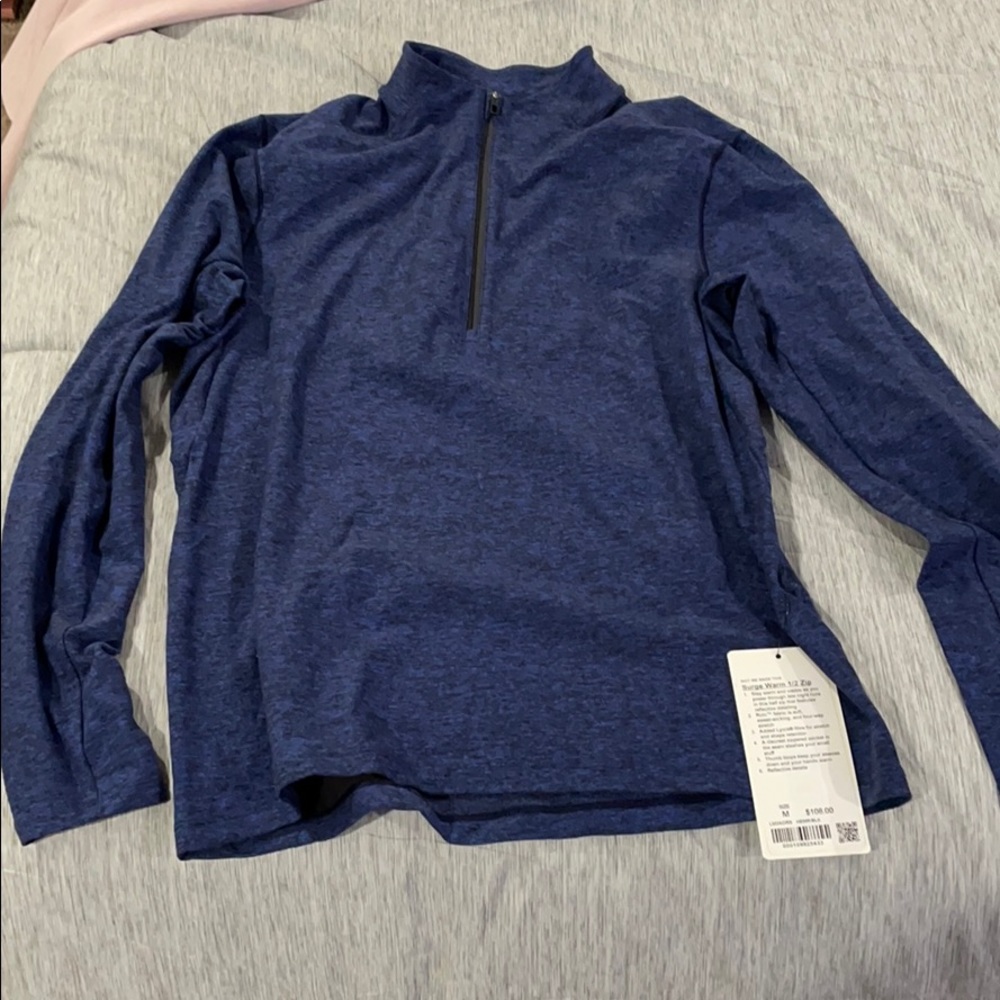 Lululemon Surge Warm 1/2 Zip, sz M, new with tags